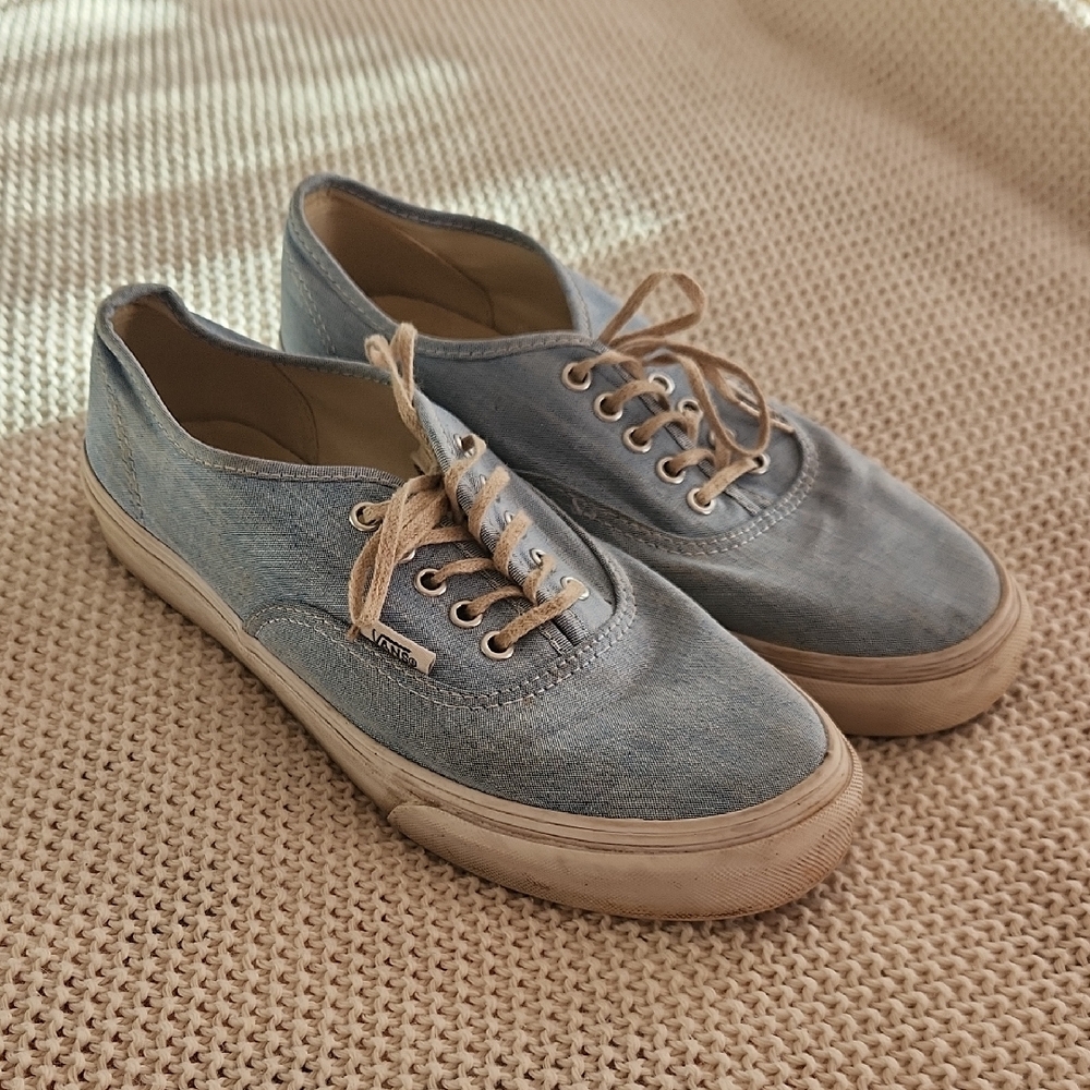 Casual Blue Canvas Sneakers
